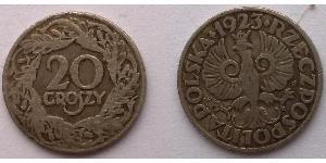 20 Грош Польская Республика (1918 - 1939) Никель/Медь 