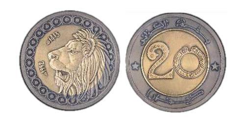 20 Динар Algeria (1962 - ) Біметал 