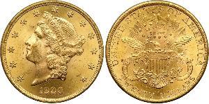 20 Долар США (1776 - ) Золото 