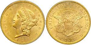 20 Долар США (1776 - ) Золото 