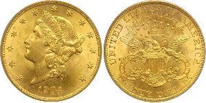 20 Долар США (1776 - ) Золото 