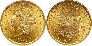 20 Долар США (1776 - ) Золото 