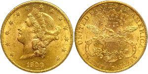 20 Долар США (1776 - ) Золото 
