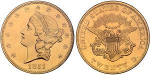 20 Долар США (1776 - ) Золото 