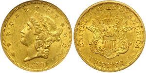 20 Долар США (1776 - ) Золото 