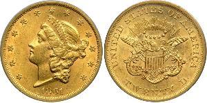 20 Долар США (1776 - ) Золото 