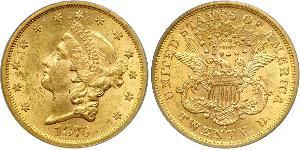 20 Долар США (1776 - ) Золото 