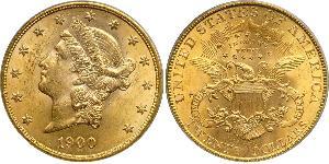 20 Долар США (1776 - ) Золото 