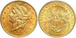 20 Долар США (1776 - ) Золото 