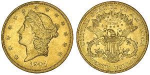 20 Долар США (1776 - ) Золото 