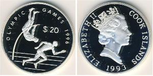 20 Долар Cook Islands (1965 - ) Срібло 