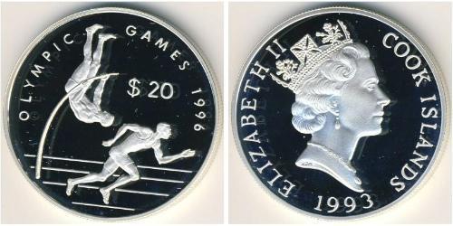 20 Долар Cook Islands (1965 - ) Срібло 