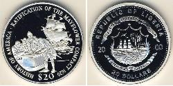 20 Долар Ліберія (1847 - ) Срібло 