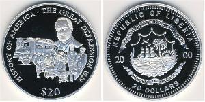 20 Долар Ліберія (1847 - ) Срібло 