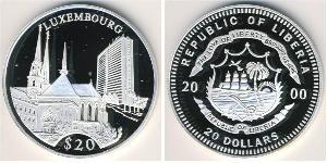 20 Долар Ліберія (1847 - ) Срібло 