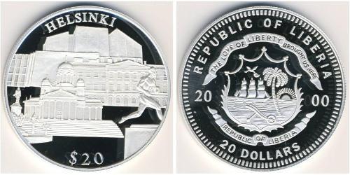 20 Долар Ліберія (1847 - ) Срібло 