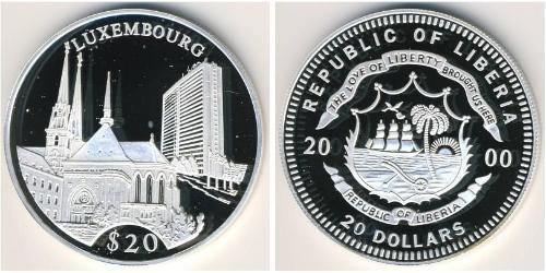20 Долар Ліберія (1847 - ) Срібло 