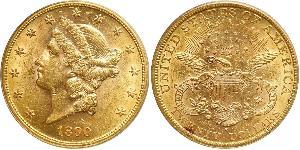 20 Доллар США (1776 - ) Золото 