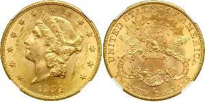 20 Доллар США (1776 - ) Золото 