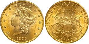 20 Доллар США (1776 - ) Золото 