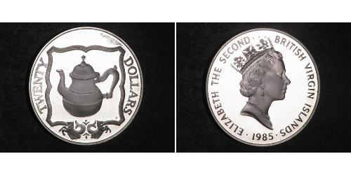 20 Доллар Виргинские о-ва Серебро Елизавета II (1926-2022)