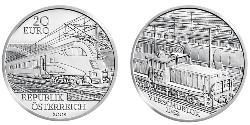 20 Евро Австрийская Республика(1955 - ) Серебро 
