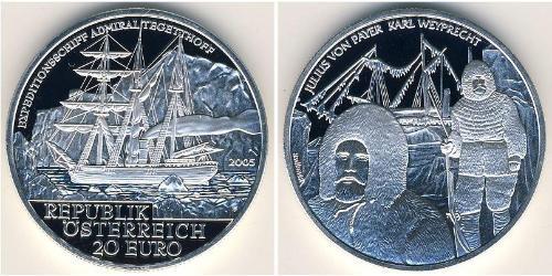 20 Евро Австрийская Республика(1955 - ) Серебро 