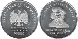 20 Евро Федеративная Республика Германия (1990 - ) Серебро 