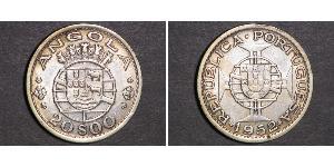 20 Ескудо  Portuguese Angola (1575-1975) / Португалія Срібло 