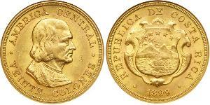 20 Колон Costa Rica (1821 - ) Золото Христофор Колумб (1451 - 1506)