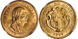 20 Колон Costa Rica (1821 - ) Золото Христофор Колумб (1451 - 1506)