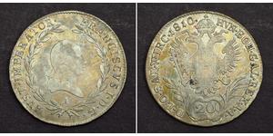 20 Крейцер Австрийская империя (1804-1867) Серебро 
