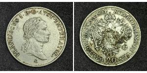 20 Крейцер Австрийская империя (1804-1867) Серебро 