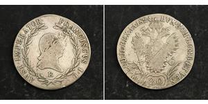 20 Крейцер Австрийская империя (1804-1867) Серебро 