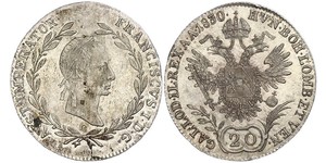 20 Крейцер Австрийская империя (1804-1867) Серебро Francis II, Holy Roman Emperor (1768 - 1835)