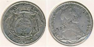 20 Крейцер Зальцбург (1328 - 1803) Серебро Count Hieronymus von Colloredo (1732 - 1812)