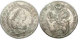20 Крейцер Австрия Серебро (билон) 