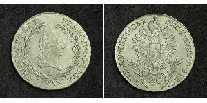 20 Крейцер Австрійська імперія (1804-1867) Срібло Francis II, Holy Roman Emperor (1768 - 1835)
