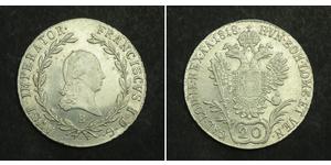 20 Крейцер Австрійська імперія (1804-1867) Срібло 