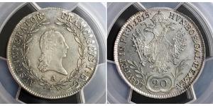 20 Крейцер Австрійська імперія (1804-1867) Срібло 