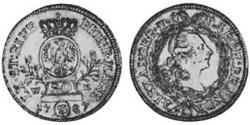 20 Крейцер Ансбах (1398–1792) Срібло Charles Alexander, Margrave of Brandenburg-Ansbach (1736 – 1806)