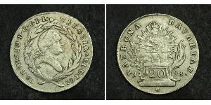 20 Крейцер Баварія (курфюрство) (1623 - 1806) Срібло 