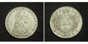 20 Крейцер Зальцбург Срібло Count Hieronymus von Colloredo (1732 - 1812)