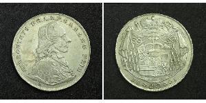 20 Крейцер Зальцбург (1328 - 1803) Срібло Count Hieronymus von Colloredo (1732 - 1812)