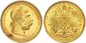 20 Крона Австро-Венгрия (1867-1918) Золото Франц Иосиф I (1830 - 1916)