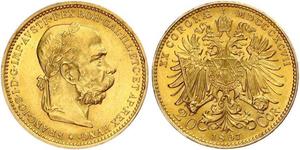 20 Крона Австро-Венгрия (1867-1918) Золото Франц Иосиф I (1830 - 1916)