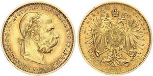 20 Крона Австро-Венгрия (1867-1918) Золото Франц Иосиф I (1830 - 1916)