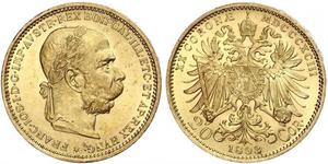 20 Крона Австро-Угорщина (1867-1918) Золото Франц Иосиф I (1830 - 1916)