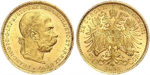 20 Крона Австро-Угорщина (1867-1918) Золото Франц Иосиф I (1830 - 1916)