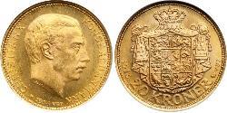 20 Крона Данія Золото Christian X of Denmark (1870 - 1947)
